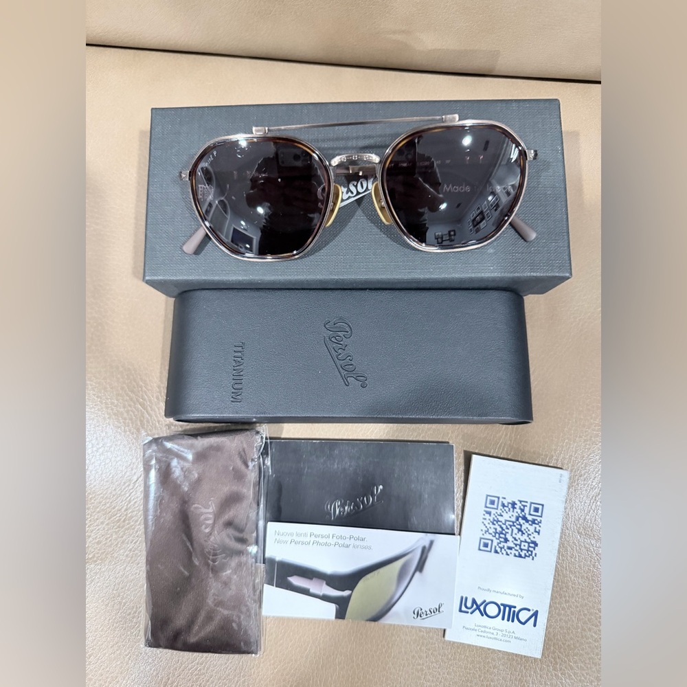 Persol Titanium Polarized Sunglasses 0PI5010ST, Used, Like New